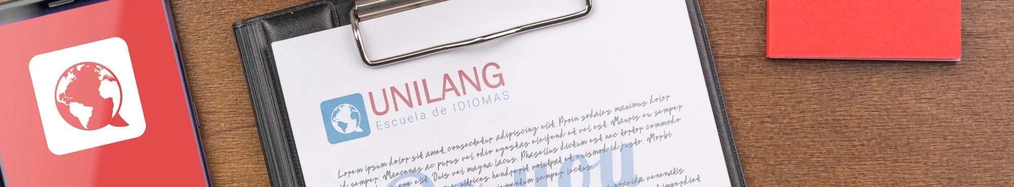 Banner delle lingue Unilang